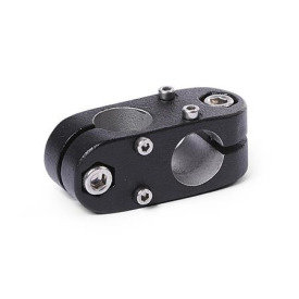  KK.Z Kreuz-Verfahrschlitten für Zweiachssysteme, Aluminium d1: B - Bohrung<br />Surface: 2 - strukturiert pulverbeschichtet, Schwarz RAL 9005