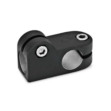  TK T-clamps, aluminum Surface: 2 - Black, textured powder-coated, RAL 9005