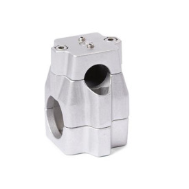 KMU.E Kreuz-Verfahrschlitten, mehrteilig, ungleiche Bohrungsmaße, Aluminium 