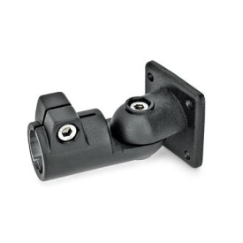  GSF Gelenk-Klemmverbinder, Aluminium Typ: S - Verstellung stufenlos<br />Oberfläche: 2 - strukturiert pulverbeschichtet, Schwarz, RAL 9005