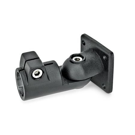  GSF Gelenk-Klemmverbinder, Aluminium Typ: S - Verstellung stufenlos
Oberfläche: 2 - strukturiert pulverbeschichtet, Schwarz, RAL 9005