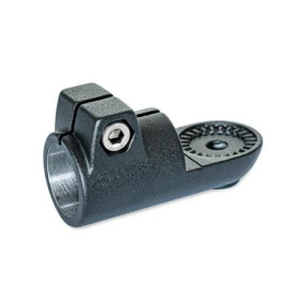  LST Laschen-Klemmverbinder, Aluminium Typ: IV - mit Innenverzahnung<br />Oberfläche: 2 - strukturiert pulverbeschichtet, Schwarz, RAL 9005