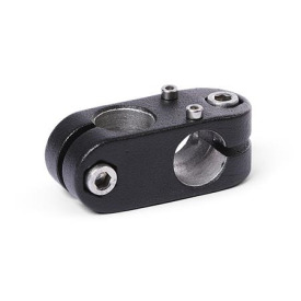  KK.E Kreuz-Verfahrschlitten für Einachssysteme, Aluminium d1: B - Bohrung<br />Oberfläche: 2 - strukturiert pulverbeschichtet, Schwarz, RAL 9005