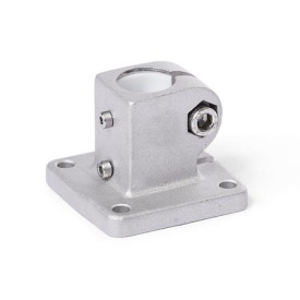  BK.E Fuß-Verfahrschlitten, mit vier Befestigungsbohrungen, Aluminium d1: G - mit Gleiteinsatz<br />Oberfläche: 8 - gestrahlt, matt, gestrahlt, matt