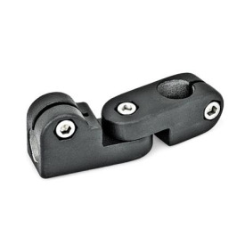  GKP Gelenk-Klemmverbinder, Aluminium Oberfläche: 2 - strukturiert pulverbeschichtet, Schwarz, RAL 9005