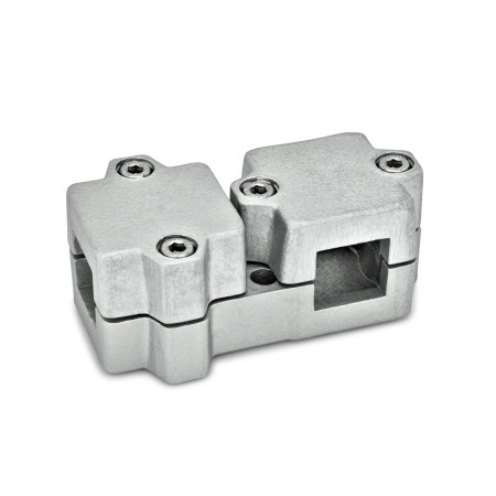  TM T-clamps, multi-piece, aluminum d<sub>1</sub> / s<sub>1</sub>: V - Square
d<sub>2</sub> / s<sub>2</sub>: V - Square
Surface: 8 - Blasted, matt, blasted, matt