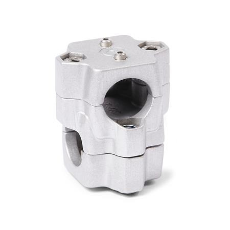  KM.Z Cross linear unit connectors for two-axis systems, multi-piece, aluminum 