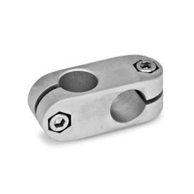  KK Kreuz-Klemmverbinder, Aluminium Oberfläche: 8 - gestrahlt, matt, gestrahlt, matt