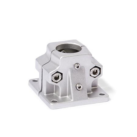  BM.E Fuß-Verfahrschlitten, mehrteilig, Aluminium Bildvarianten: B - Bohrung
Oberfläche: 8 - gestrahlt, matt, gestrahlt, matt