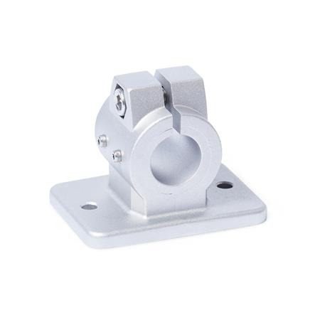  FSZ.E Flanged linear unit connectors, with two fastening bores, aluminum d1: B - Bore
Surface: 8 - Blasted, matt, blasted, matt