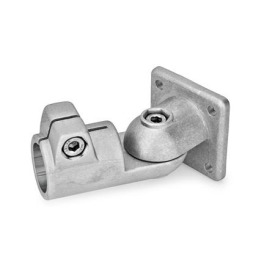 GSF Gelenk-Klemmverbinder, Aluminium Typ: T - Verstellung mit 15°-Teilung (Verzahnung)<br />Oberfläche: 8 - gestrahlt, matt, gestrahlt, matt