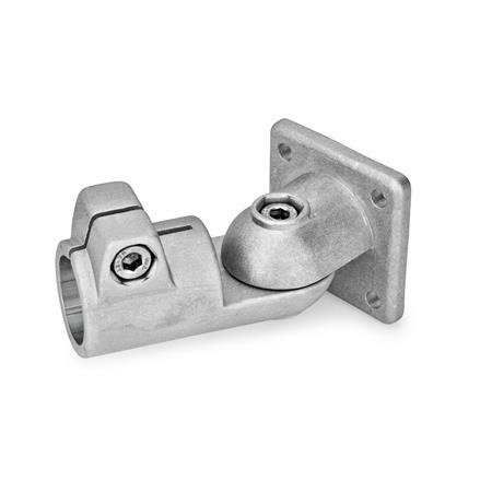  GSF Gelenk-Klemmverbinder, Aluminium Typ: T - Verstellung mit 15°-Teilung (Verzahnung)
Oberfläche: 8 - gestrahlt, matt, gestrahlt, matt