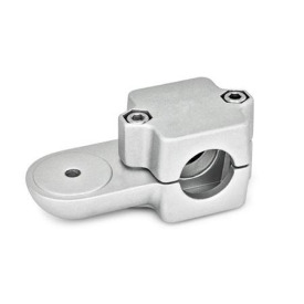 LMQ Swivel clamps, multi-piece, aluminum d<sub>1</sub> / s<sub>1</sub>: B - Bore<br />Surface: 8 - Blasted, matt, blasted, matt
