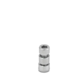  HM Clamping kits for swivel clamp mountings Type: S - Adjustable hand lever zinc die-cast / stainless steel (lever in silver texture powder-coated, screw, spacer sleeve, centering bush and threaded bush A1)