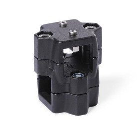  KM.E Cross linear unit connectors for one-axis systems, multi-piece, aluminum 