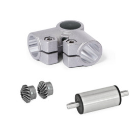  YLS L-angle gears, for single tube linear units Surface: 8 - Blasted, matt, blasted, matt<br />Type: C - Angle gear box + bevel gear wheel set + drive unit (stainless steel)