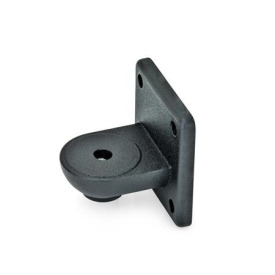  LSF Laschen-Klemmverbinder, Aluminium Typ: OZ - ohne Zentrieransatz (glatt)<br />Oberfläche: 2 - strukturiert pulverbeschichtet, Schwarz, RAL 9005