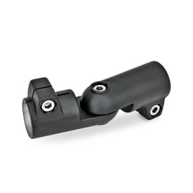  GST Gelenk-Klemmverbinder, Aluminium Typ: S - Verstellung stufenlos<br />Oberfläche: 2 - strukturiert pulverbeschichtet, Schwarz, RAL 9005