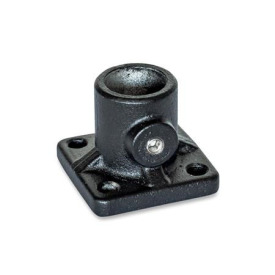  BKG Base clamps, with grub screw, aluminum Surface: 2 - Black, textured powder-coated, RAL 9005