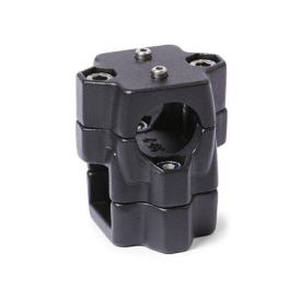  KM.E Cross linear unit connectors for one-axis systems, multi-piece, aluminum 
