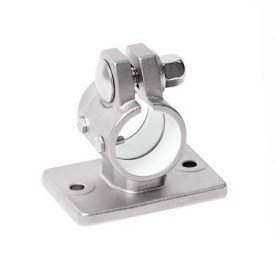  FEZ.E Flanged linear unit connectors, with two fastening bores, stainless steel Type: A - Without seals