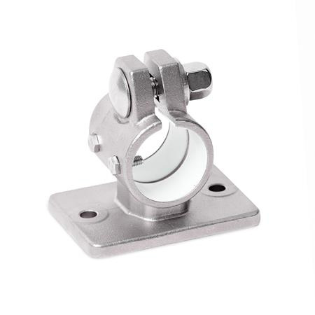  FEZ.E Flanged linear unit connectors, with two fastening bores, stainless steel Type: A - Without seals