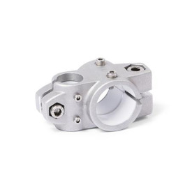  KSU.Z Kreuz-Verfahrschlitten für Zweiachssysteme, ungleiche Bohrungsmaße, Aluminium d1: G - mit Gleiteinsatz<br />Oberfläche: 8 - gestrahlt, matt, gestrahlt, matt