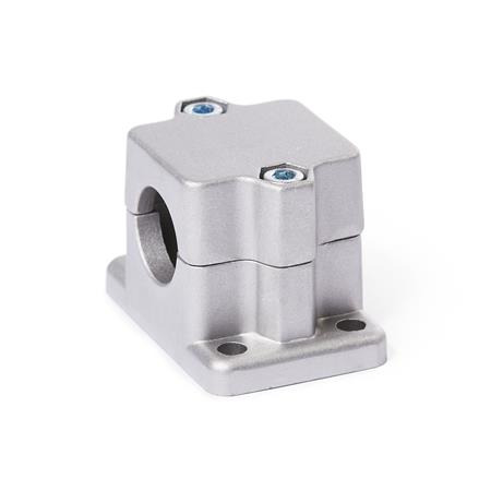  FM.E Flanged linear unit connectors, multi-piece, aluminum d<sub>1</sub> / s: B - Bore
Surface: 8 - Blasted, matt, blasted, matt