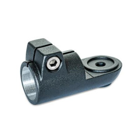 LST Laschen-Klemmverbinder, Aluminium Typ: MZ - mit Zentrieransatz<br />Oberfläche: 2 - strukturiert pulverbeschichtet, Schwarz, RAL 9005