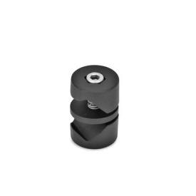  GMV Joint clamps, swiveling, aluminum Type: 2 - Hex socket cap screw stainless steel (DIN 912-A2-70 and hex nut DIN 934-A2)<br />Surface: 2 - Black, textured powder-coated, RAL 9005