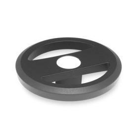  VZH Handwheels for linear units and transfer units Type: A - Without handle<br />Finish: 2 - textured finish, Textured powder-coated, Black , RAL 9005<br />d<sub>2</sub>: 125...160 - Spoked handwheel