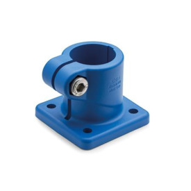  BS.P Fuß-Klemmverbinder, Kunststoff Oberfläche: VB - Polyamid (PA), glasfaserverstärkt, Blau RAL 5005 matt, temperaturbeständig bis 100 °C , FDA-konformes Kunststoffgranulat, visuell detektierbar, RAL 5005