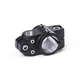  KSU.Z Kreuz-Verfahrschlitten für Zweiachssysteme, ungleiche Bohrungsmaße, Aluminium d1: B - Bohrung<br />Oberfläche: 2 - strukturiert pulverbeschichtet, Schwarz, RAL 9005