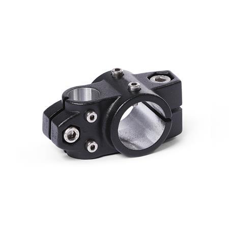  KSU.Z Kreuz-Verfahrschlitten für Zweiachssysteme, ungleiche Bohrungsmaße, Aluminium d1: B - Bohrung
Oberfläche: 2 - strukturiert pulverbeschichtet, Schwarz, RAL 9005