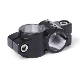 KS.E Cross linear unit connectors for one-axis systems, aluminium d1: B - Bore<br />Surface: 2 - textured powder-coated, Black, RAL 9005
