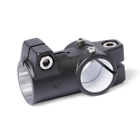  TS.E T-linear unit connectors, aluminium d1: G - with slide insert
Surface: 2 - textured powder-coated, Black, RAL 9005