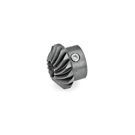  YK Bevel gear wheels for angle gears Type: L - Bevel gear wheel, left-hand pitch