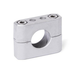  CM Tube supports, multi-piece, aluminum d<sub>1</sub> / s<sub>1</sub>: B - Bore<br />Surface: 8 - Blasted, matt, blasted, matt