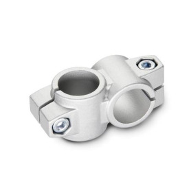  KS Kreuz-Klemmverbinder, Aluminium Oberfläche: 8 - gestrahlt, matt, gestrahlt, matt