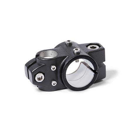  KSU.Z Kreuz-Verfahrschlitten für Zweiachssysteme, ungleiche Bohrungsmaße, Aluminium d1: G - mit Gleiteinsatz
Oberfläche: 2 - strukturiert pulverbeschichtet, Schwarz, RAL 9005