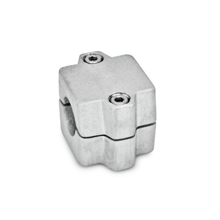  MM Sleeve clamps, multi-piece, aluminum d<sub>1</sub> / s: B - Bore
Surface: 8 - Blasted, matt, blasted, matt