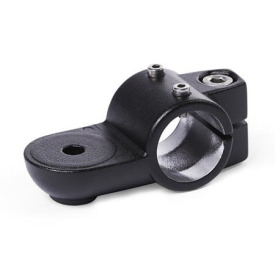  LSQ.E Laschen-Verfahrschlitten, Aluminium Typ: OZ - ohne Zentrieransatz (glatt)<br />d1: B - Bohrung<br />Oberfläche: 2 - strukturiert pulverbeschichtet, Schwarz, RAL 9005