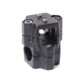  KM.Z Cross linear unit connectors for two-axis systems, multi-piece, aluminum 