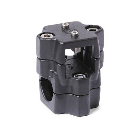  KM.Z Cross linear unit connectors for two-axis systems, multi-piece, aluminum 