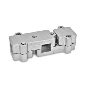  WMD Angle clamps, multi-piece, aluminum d<sub>1</sub> / s: V - Square<br />Surface: 8 - Blasted, matt, blasted, matt