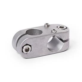  KK.E Cross linear unit connectors for one-axis systems, aluminium d1: B - Bore<br />Surface: 8 - Blasted, matt, blasted, matt
