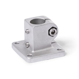  BK.E Fuß-Verfahrschlitten, mit vier Befestigungsbohrungen, Aluminium d1: B - Bohrung<br />Oberfläche: 8 - gestrahlt, matt, gestrahlt, matt
