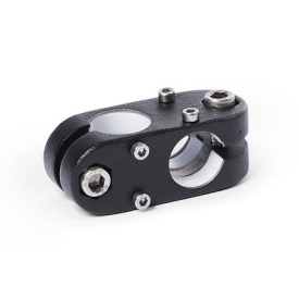  KK.Z Kreuz-Verfahrschlitten für Zweiachssysteme, Aluminium d1: G - mit Gleiteinsatz<br />Surface: 2 - strukturiert pulverbeschichtet, Schwarz RAL 9005