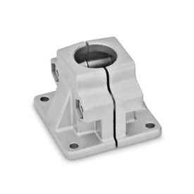  BM Base clamps, multi-piece, aluminum d<sub>1</sub> / s: B - Bore<br />Surface: 8 - Blasted, matt, blasted, matt