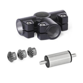  YTS T-angle gears, for single tube linear units Surface: 2 - Black, textured powder-coated, RAL 9005<br />Type: C - Angle gear box + bevel gear wheel set + drive unit (stainless steel)